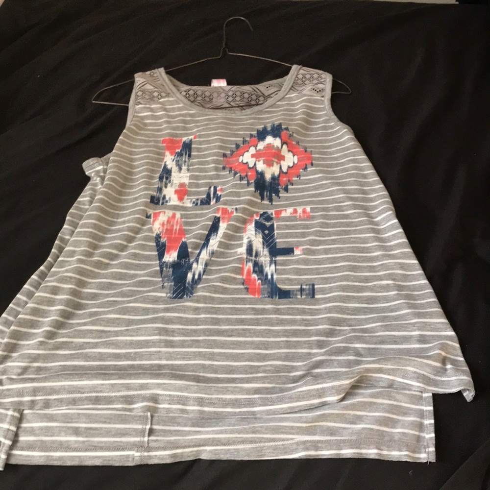 tank top with the saying love on it
